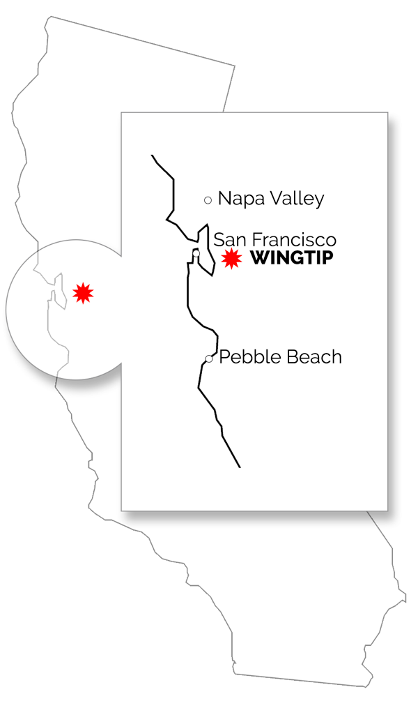 map northern california wingtip offices