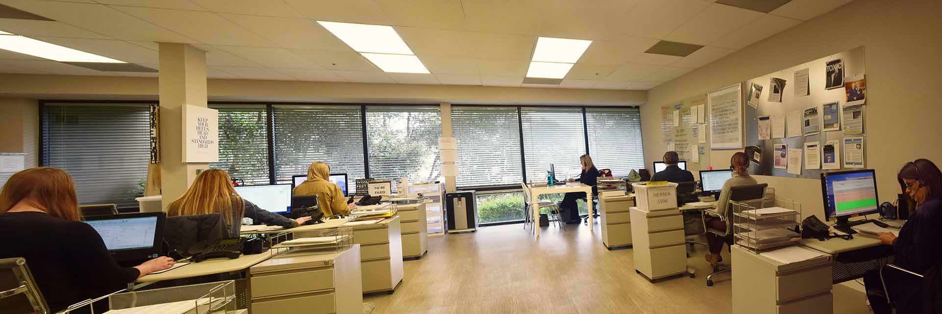 Wingtip's modern office call center for attorneys